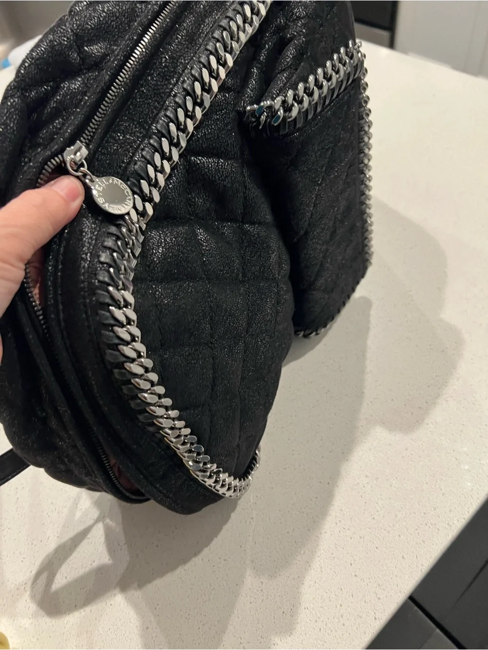 Stella McCartney quilted faux